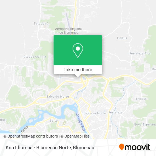 Mapa Knn Idiomas - Blumenau Norte