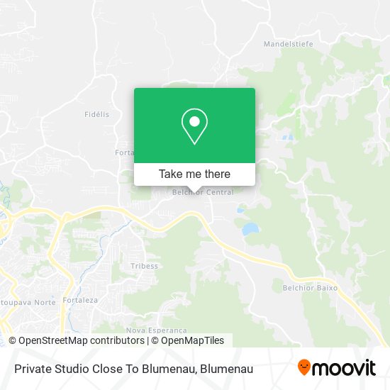 Private Studio Close To Blumenau map