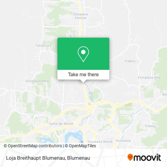Loja Breithaupt Blumenau map