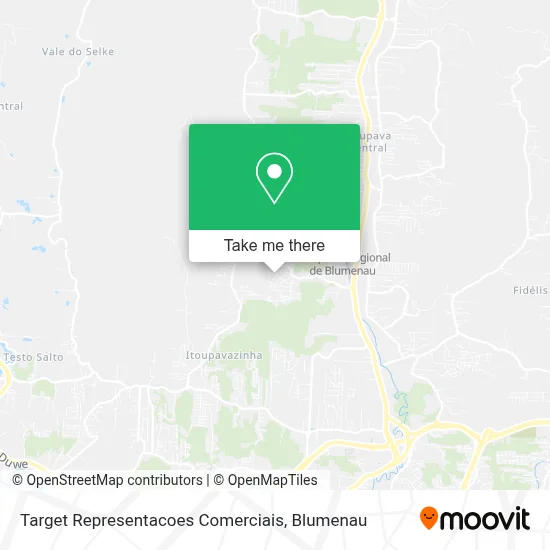 Target Representacoes Comerciais map