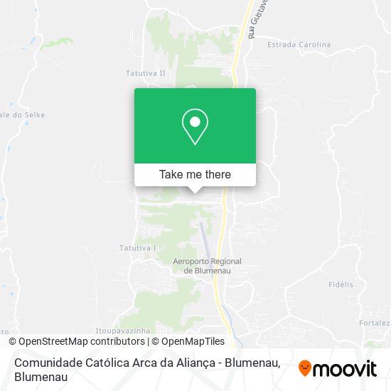 Comunidade Católica Arca da Aliança - Blumenau map