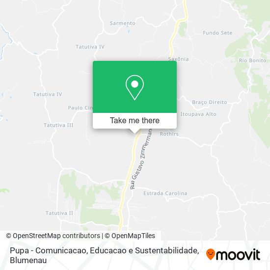 Pupa - Comunicacao, Educacao e Sustentabilidade map