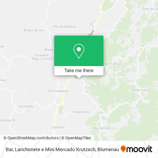 Bar, Lanchonete e Mini Mercado Krutzsch map