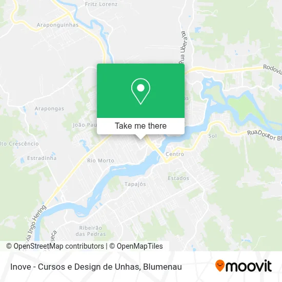 Inove - Cursos e Design de Unhas map