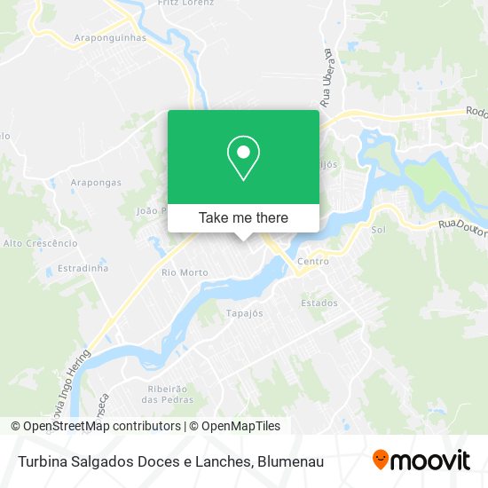 Turbina Salgados Doces e Lanches map