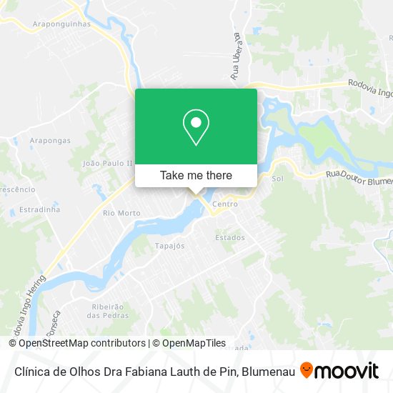 Clínica de Olhos Dra Fabiana Lauth de Pin map