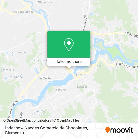 Indashow Nacoes Comercio de Chocolates map