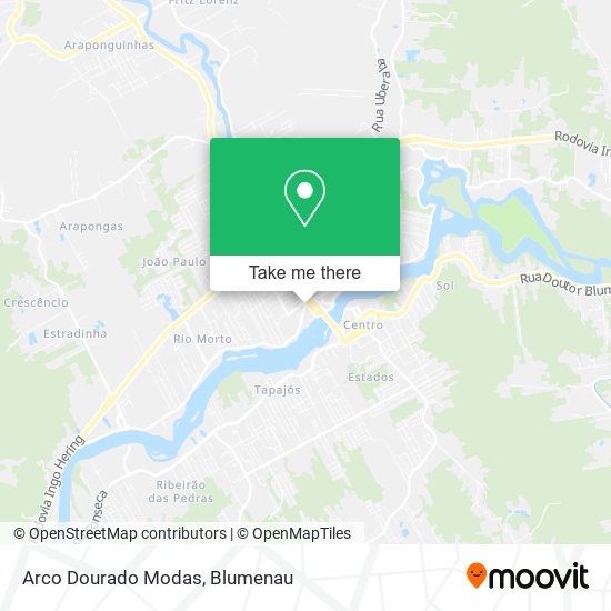 Arco Dourado Modas map