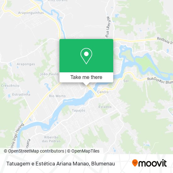 Tatuagem e Estética Ariana Manao map