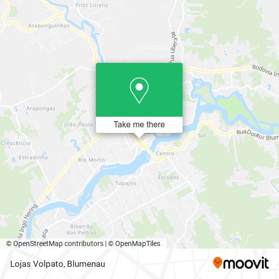 Lojas Volpato map