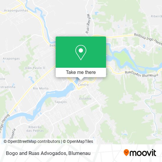 Bogo and Ruas Advogados map