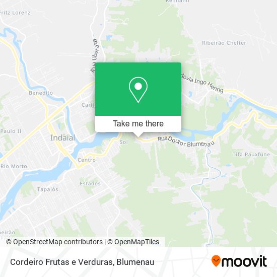 Cordeiro Frutas e Verduras map