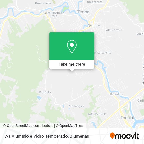 As Alumínio e Vidro Temperado map