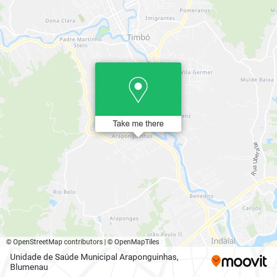 Unidade de Saúde Municipal Araponguinhas map