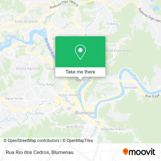 Rua Rio dos Cedros map