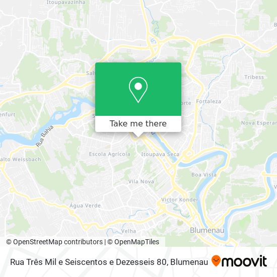 Rua Três Mil e Seiscentos e Dezesseis 80 map