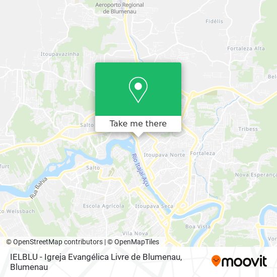 IELBLU - Igreja Evangélica Livre de Blumenau map