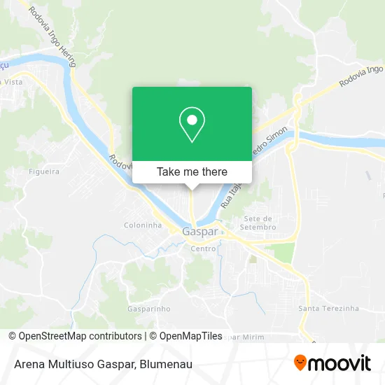 Arena Multiuso Gaspar map
