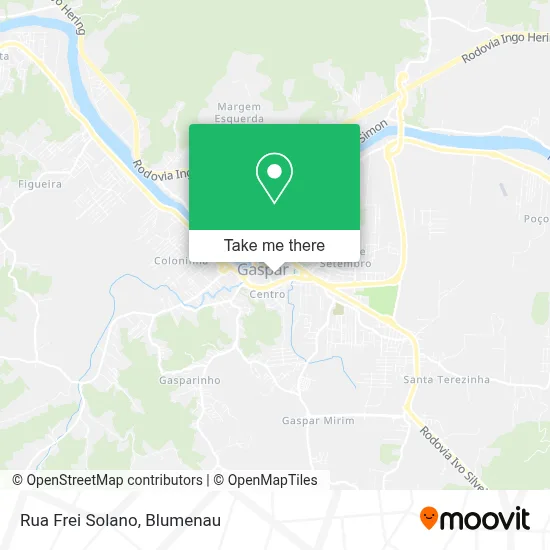 Rua Frei Solano map