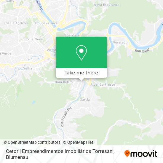 Mapa Cetor | Empreendimentos Imobiliários Torresani