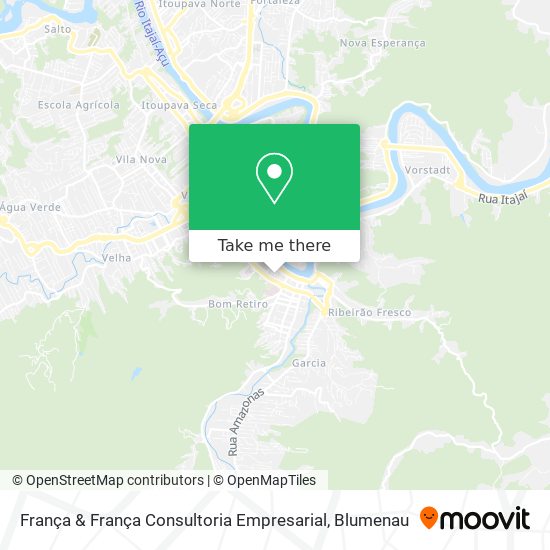 Mapa França & França Consultoria Empresarial