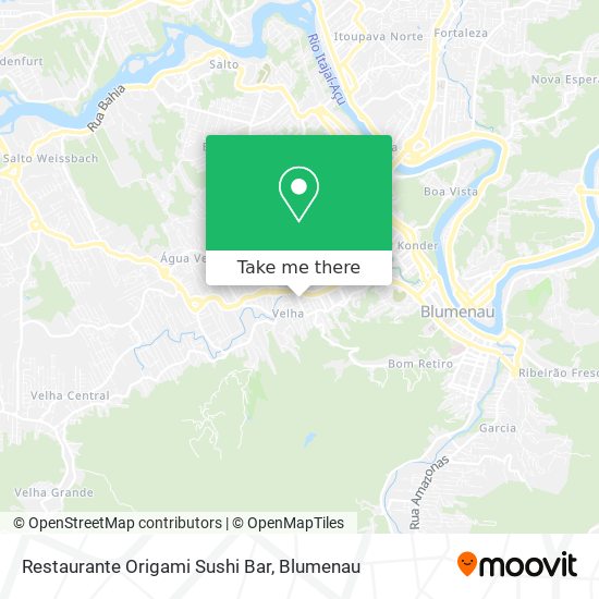 Mapa Restaurante Origami Sushi Bar