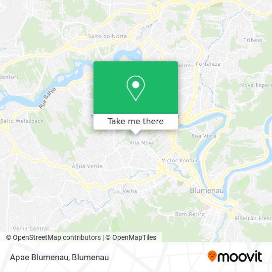 Mapa Apae Blumenau