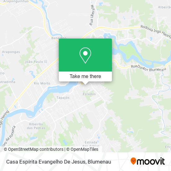 Casa Espírita Evangelho De Jesus map