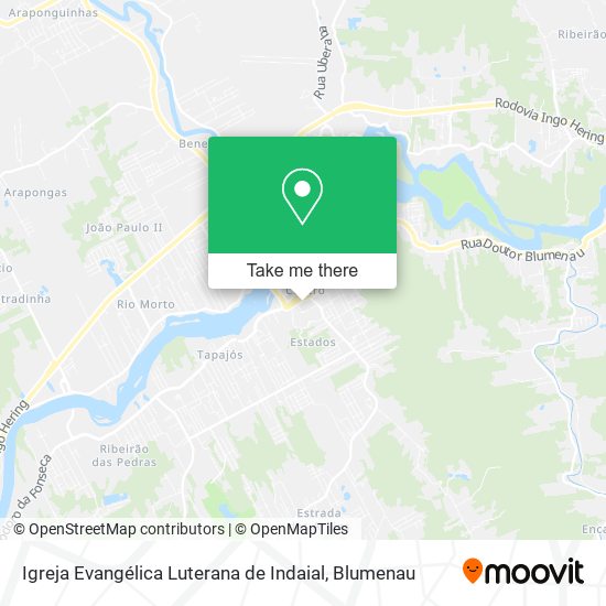 Igreja Evangélica Luterana de Indaial map