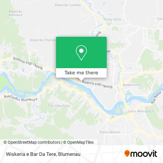 Mapa Wiskeria e Bar Da Tere