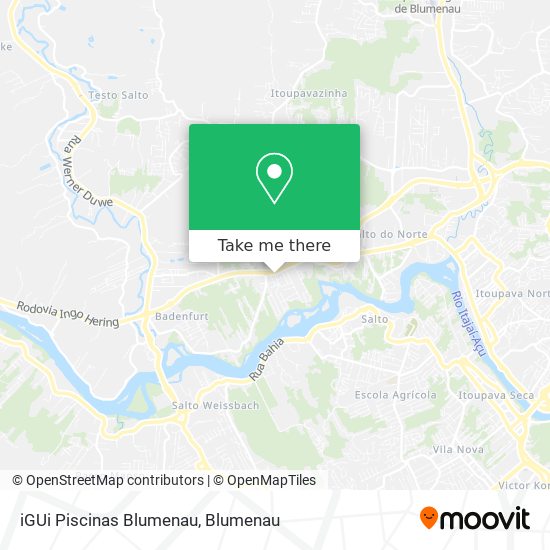 iGUi Piscinas Blumenau map