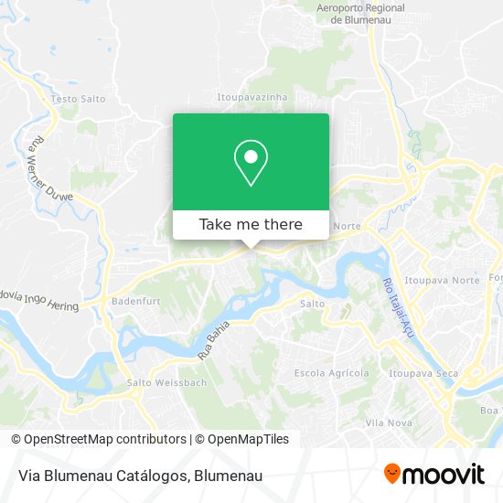 Via Blumenau Catálogos map