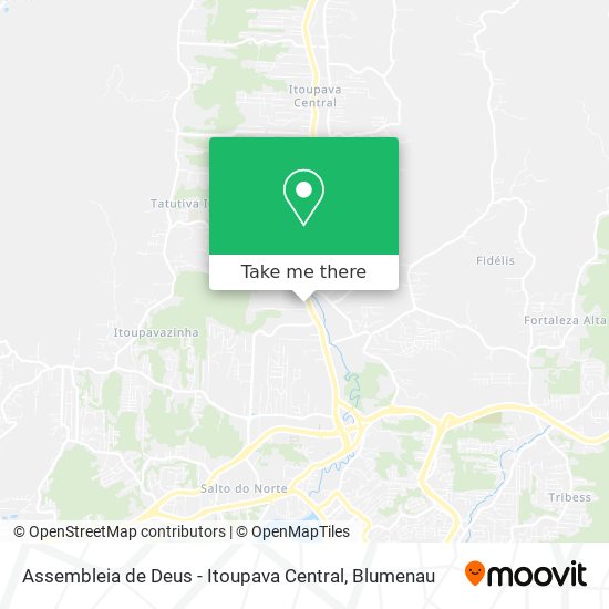 Assembleia de Deus - Itoupava Central map