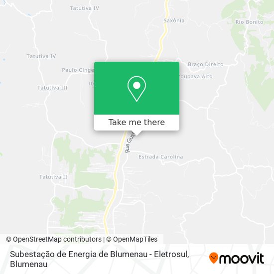 Subestação de Energia de Blumenau - Eletrosul map