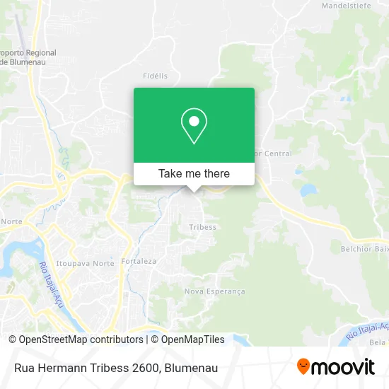 Rua Hermann Tribess 2600 map