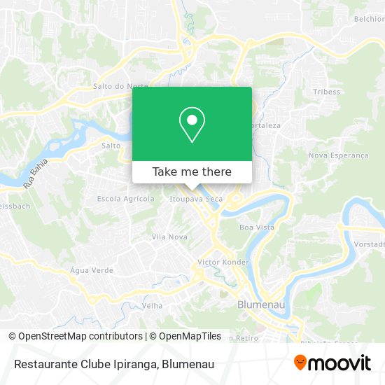 Mapa Restaurante Clube Ipiranga