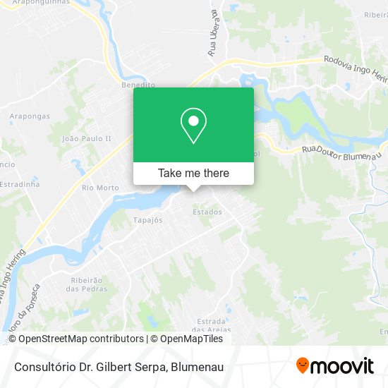 Consultório Dr. Gilbert Serpa map