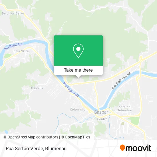 Rua Sertão Verde map