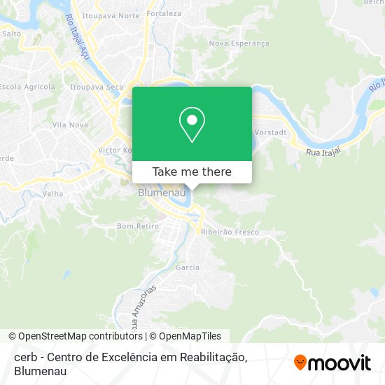 Mapa cerb - Centro de Excelência em Reabilitação