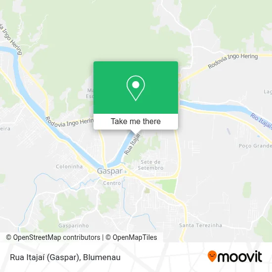 Rua Itajaí (Gaspar) map