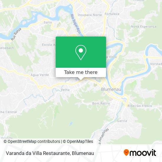 Mapa Varanda da Villa Restaurante