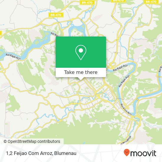 Mapa 1,2 Feijao Com Arroz, Rua Almirante Barroso, 1275 Vila Nova Blumenau-SC 89035-000