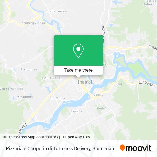 Mapa Pizzaria e Choperia di Tottene's Delivery