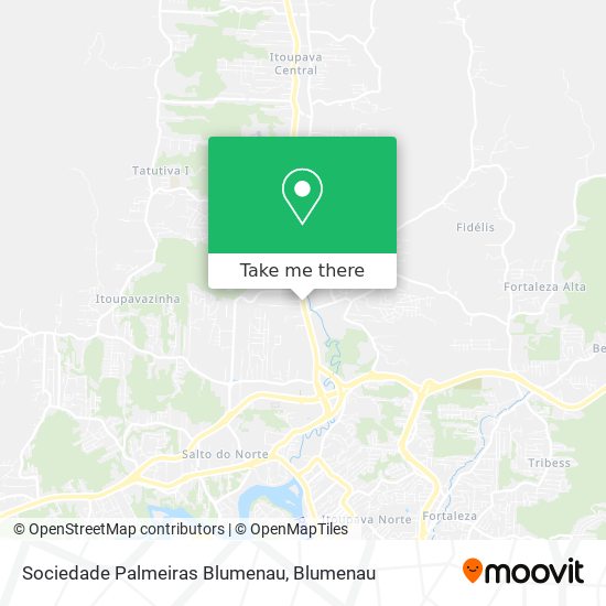 Sociedade Palmeiras Blumenau map