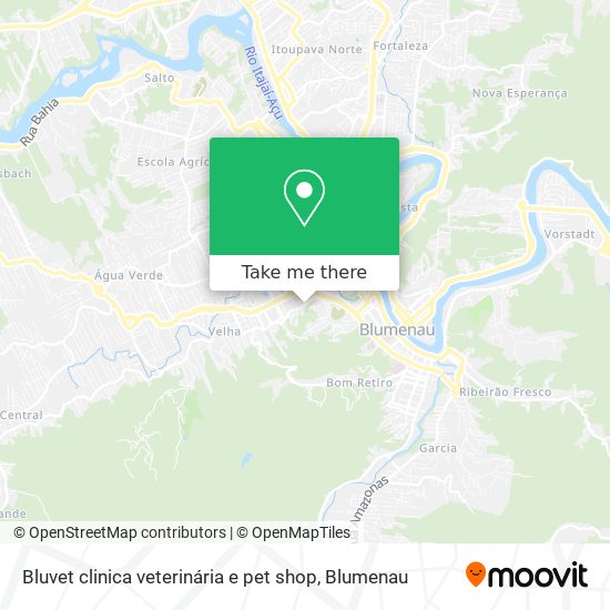 Bluvet clinica veterinária e pet shop map
