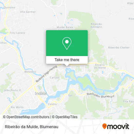 Ribeirão da Mulde map