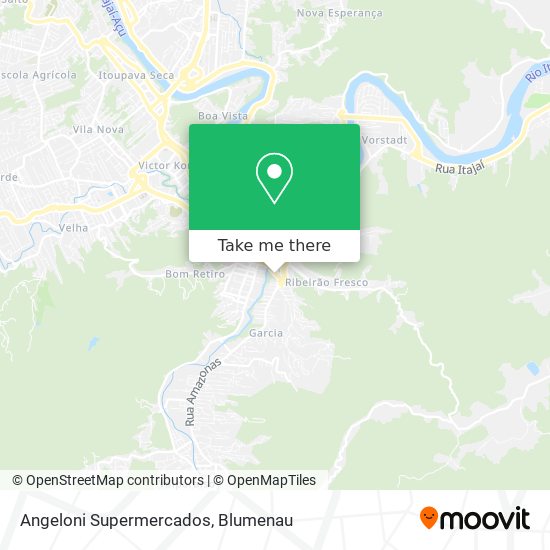 Mapa Angeloni Supermercados