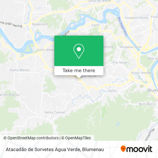 Atacadão de Sorvetes Agua Verde map