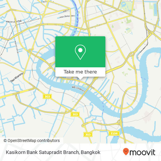 Kasikorn Bank Satupradit Branch map