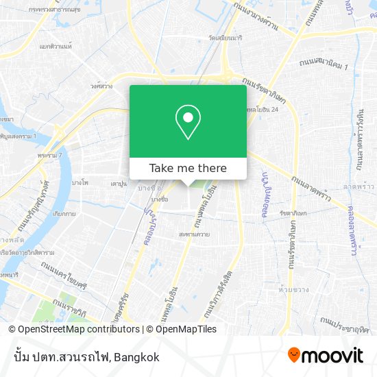 ปั้ม ปตท.สวนรถไฟ map